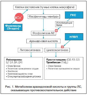 Противовоспалительная терапия респираторных заболеваний фенспиридом