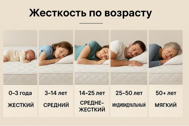 Как правильно выбрать жесткость по возрасту?