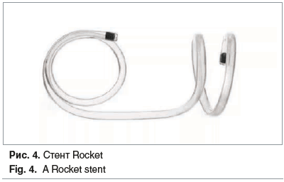 Рис. 4. Стент Rocket Fig. 4. A Rocket stent